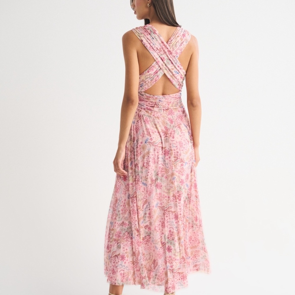 Abercrombie multiway Floral Halter Maxi Dress - Picture 3 of 3